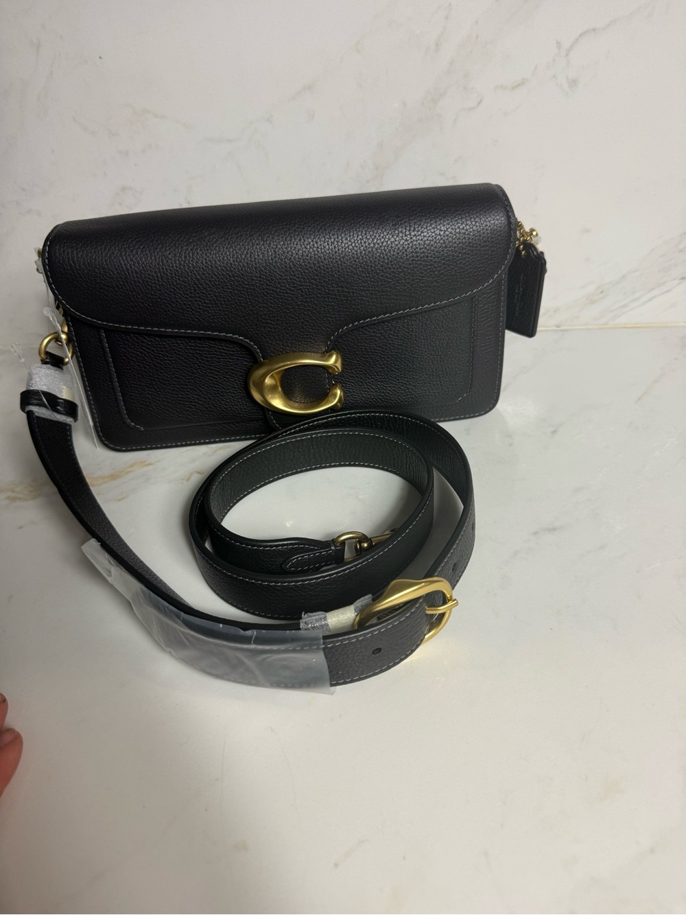 NWT COACH Tabby 26 Pebble Leather Gold Tone Shoulder Crossbody Bag - Picture 9 of 13